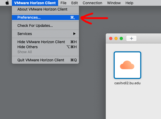 horizon client for mac help